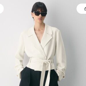 Babaton Postage Trench - Sway Crepe, Vintage White